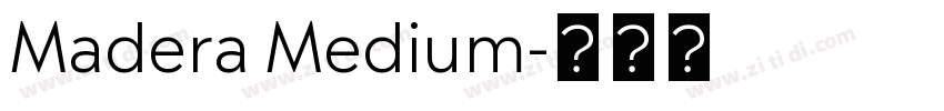 Madera Medium字体转换